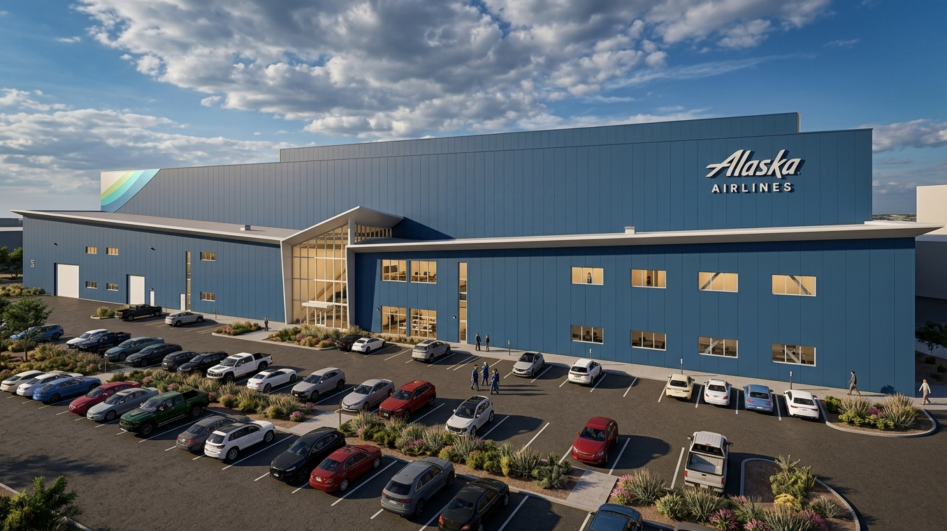 Alaska Airlines breaks ground on new hangar facility at PDX